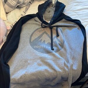 Gray and Black Hoodie